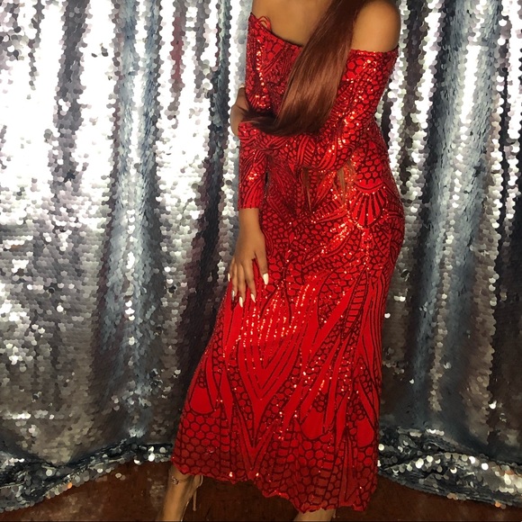 Red fashion nova prom dress - Picture 2 of 2